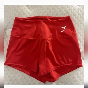 [SOLD] Gymshark Red Yoga Training Shorts Size Small
